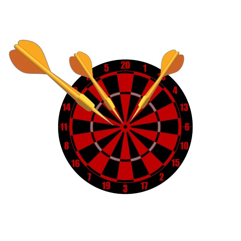 Fléchettes Flèches et jeu de fléchettes