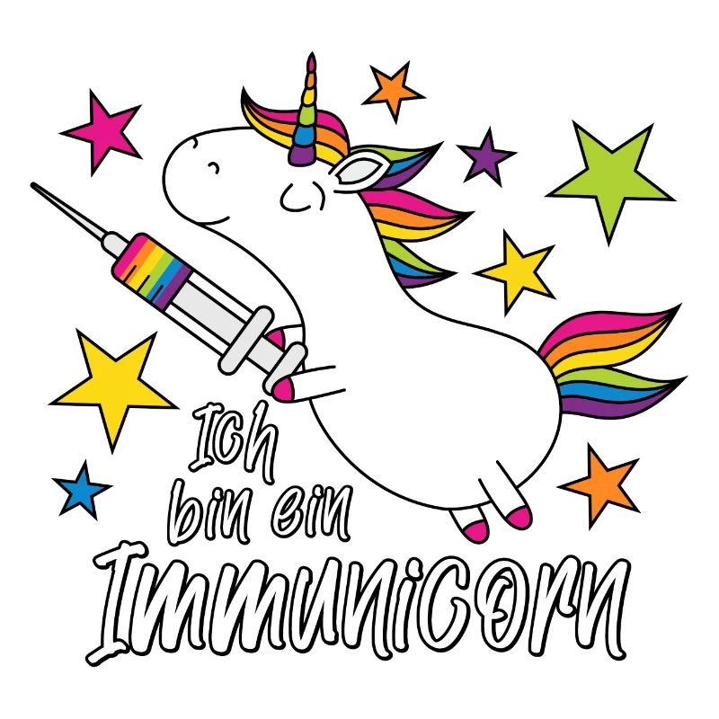 Geimpft Einhorn Ich bin ein Immunicorn
