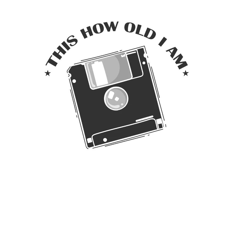 This how old I am diskette retro memory module