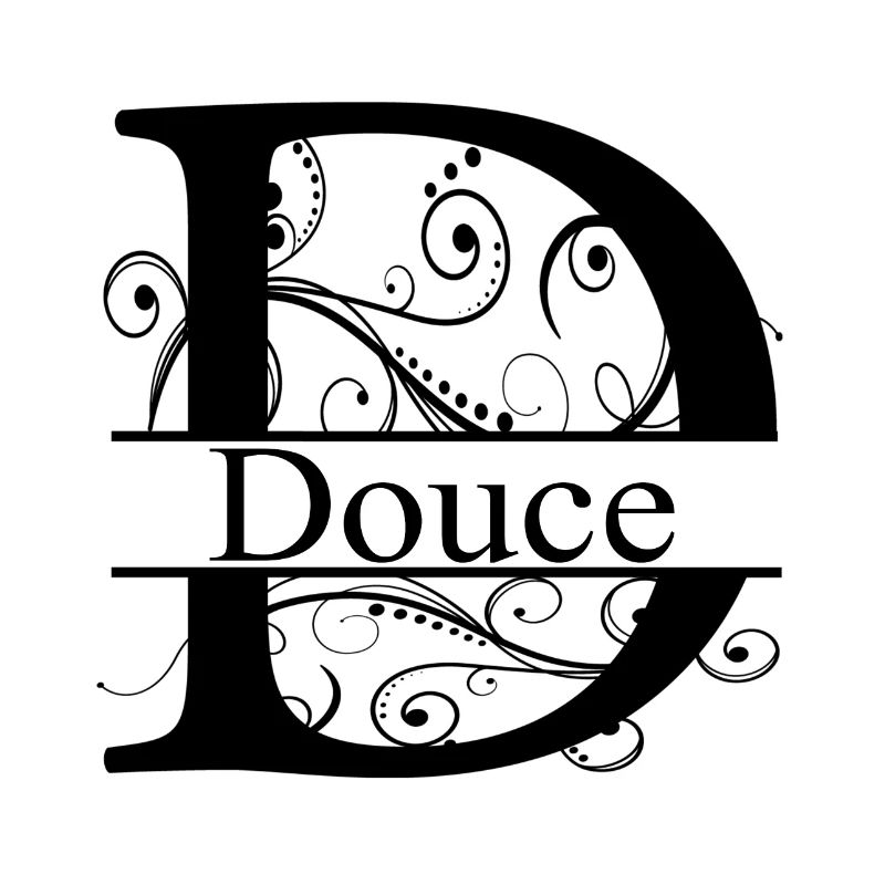 Monogram with the name Douce