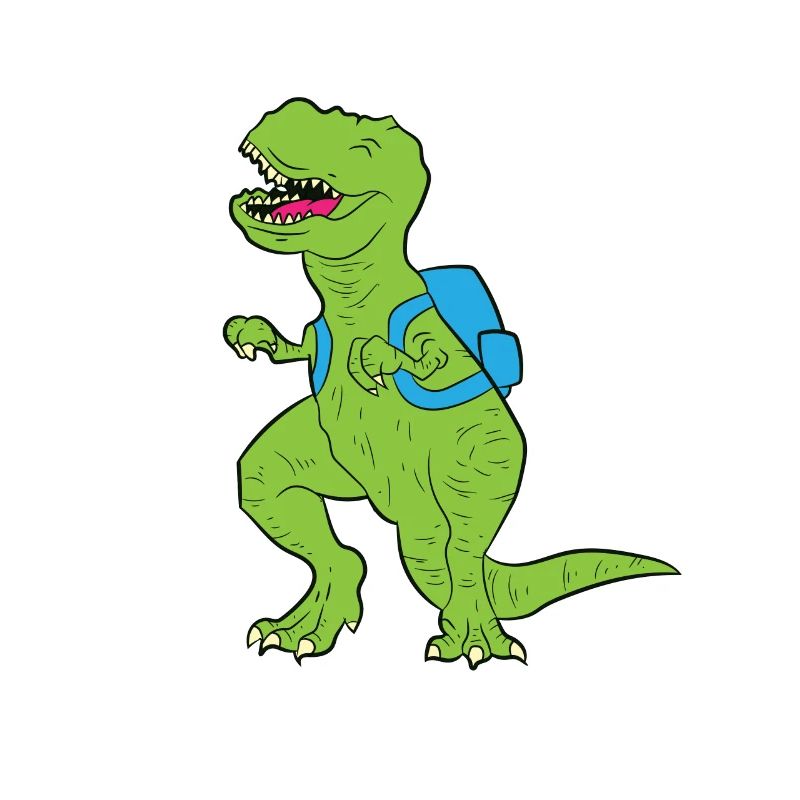 T-Rex Dinosaurier Dino Einschulungs Schulkind