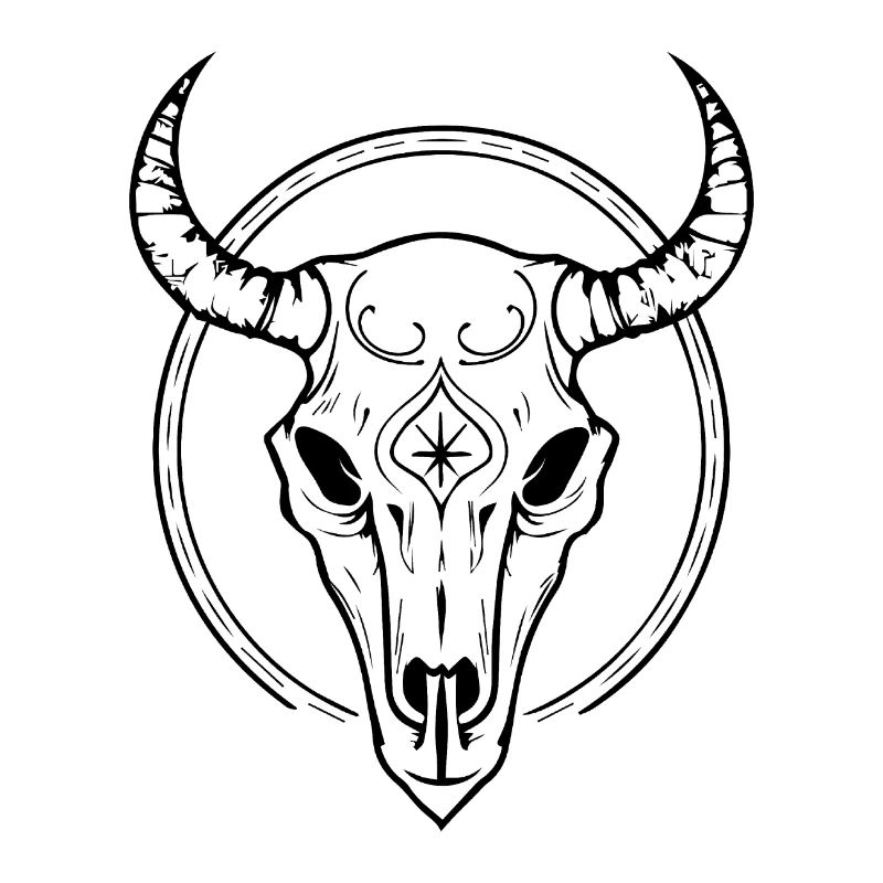 Cow Skull Boho