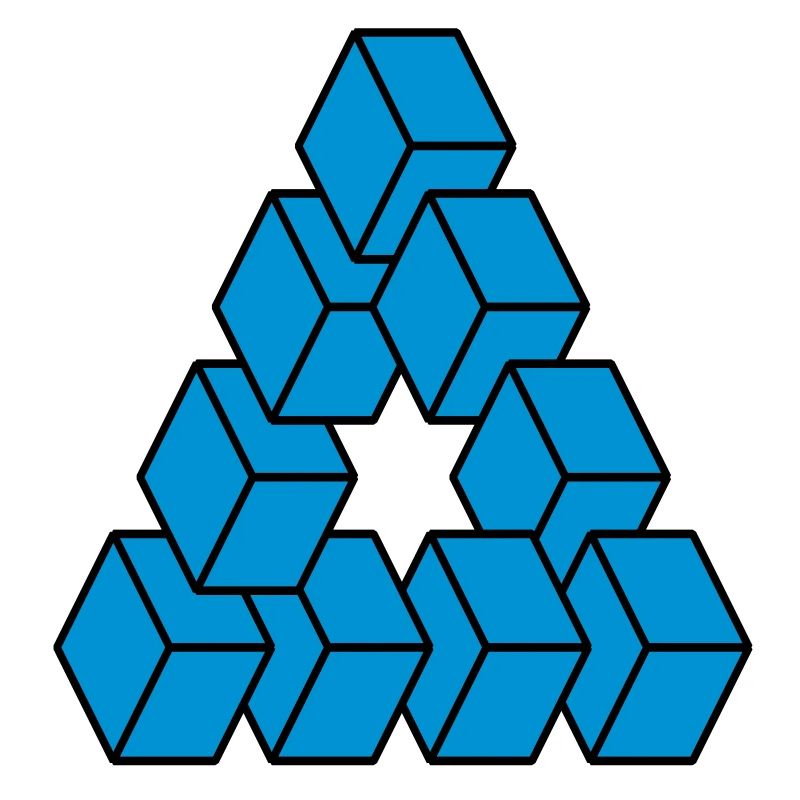 Optical illusion - Impossible figure