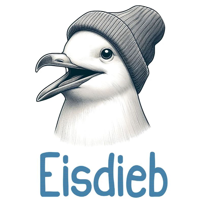 Moin Möwe Vogel Eis Creme Eisdieb Küste Nordsee