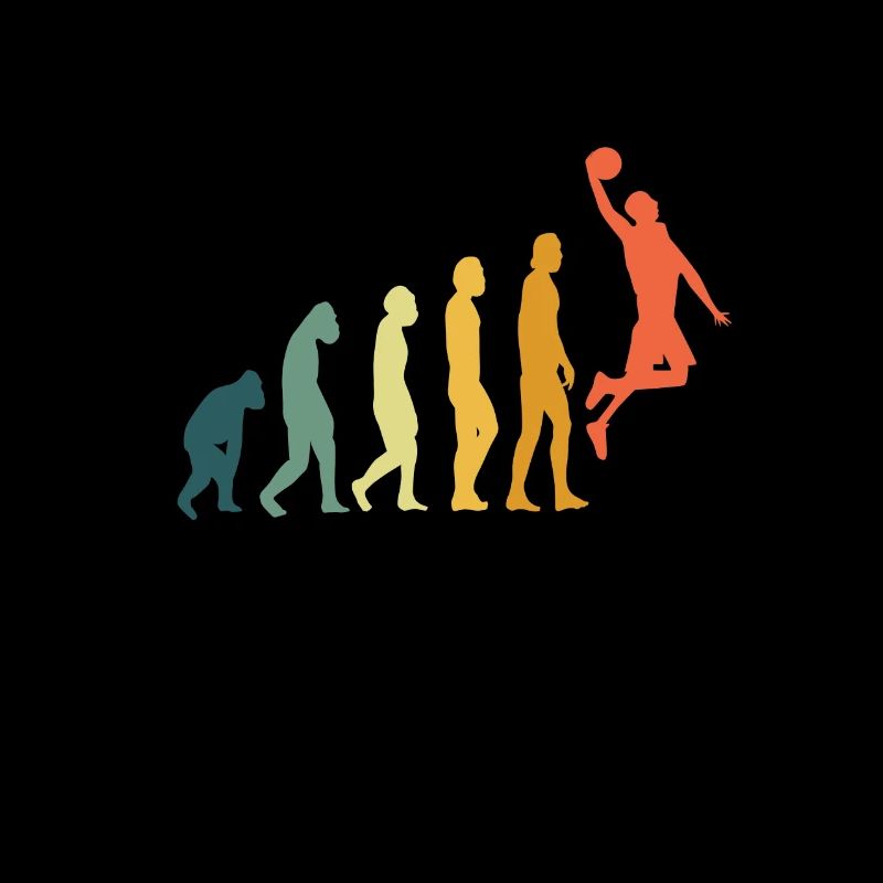 Basketball Evolution Dunking Retro