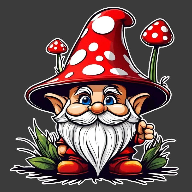 Cute Toadstool Leprechaun