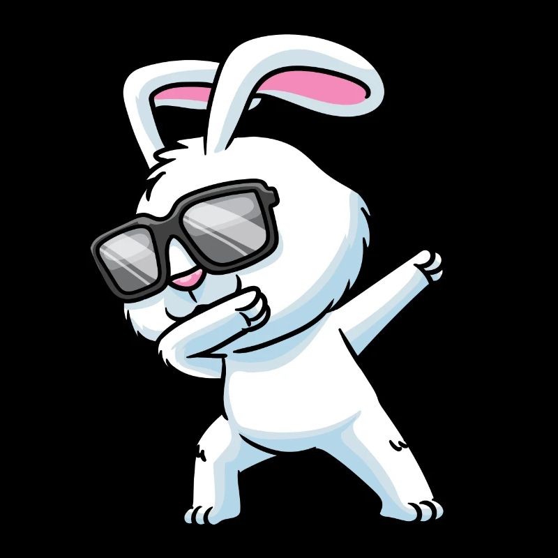Dabbing Rabbit With Sunglasses Rabbit