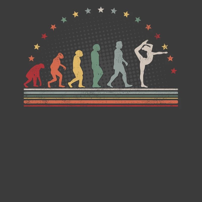 Akrobatik Evolution Retro Bodenturnen Hobby Turnen