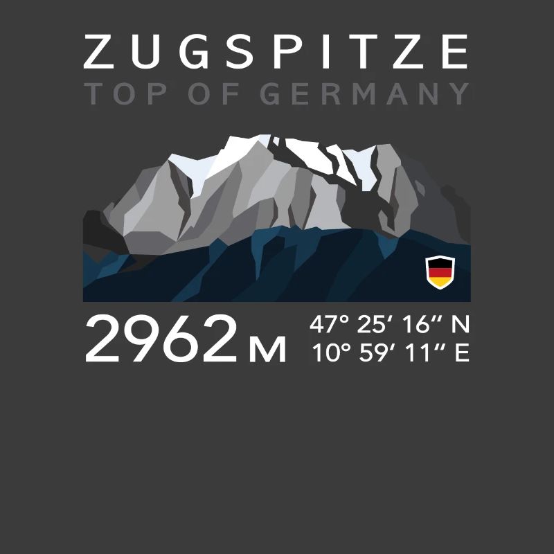 Zugspitze Garmisch Partenkirchen Bavière Low Poly