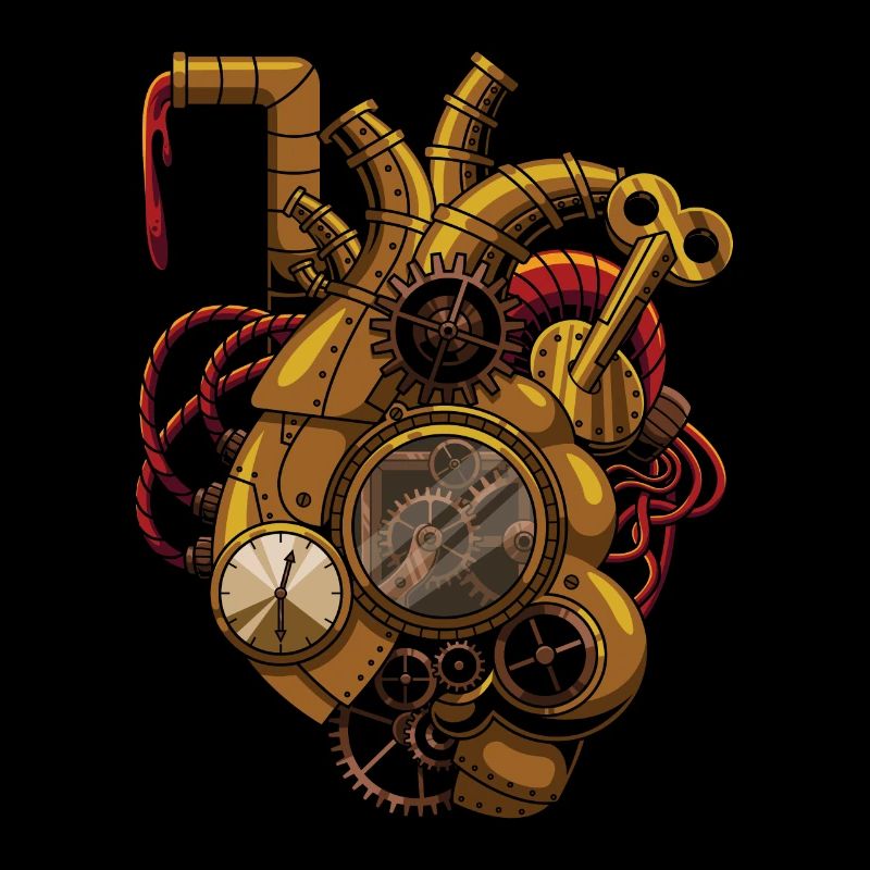 Steampunk Clockwork Heart Vintage Victorian