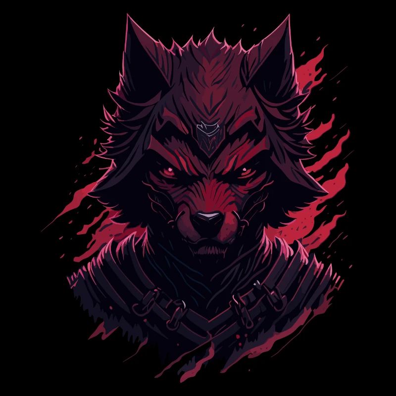 Wolf Evil Ninja Dark Fox