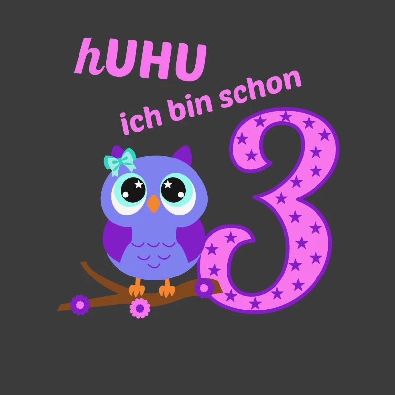 3.Geburtstag Geschenk Mädchen Eule Ich Bin schon 3