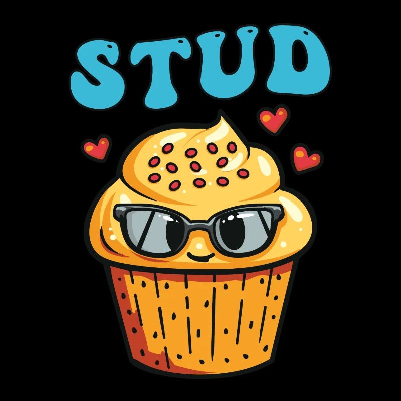 Cool Cupcake – Stud Muffin with Sunglasses