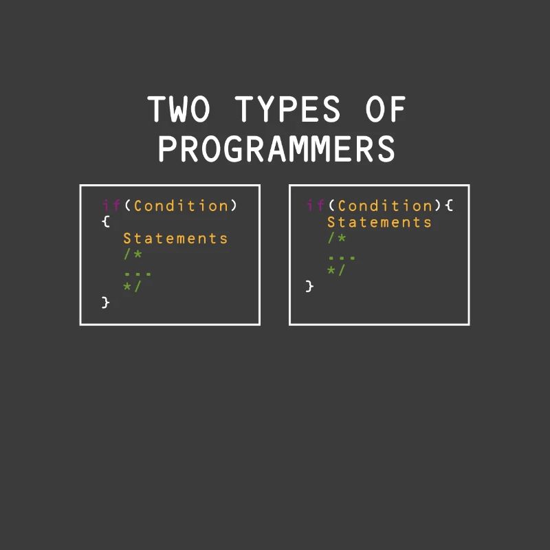 Zwei Arten Programmierer PHP HTML IT Developer