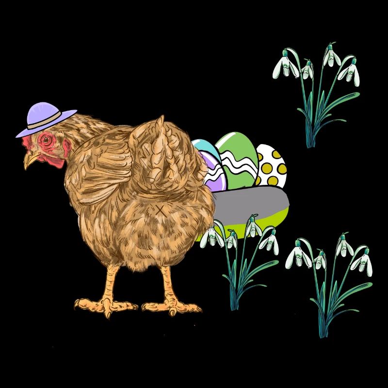 Chicken Poultry Eggs Nest Easter Eggs Easter