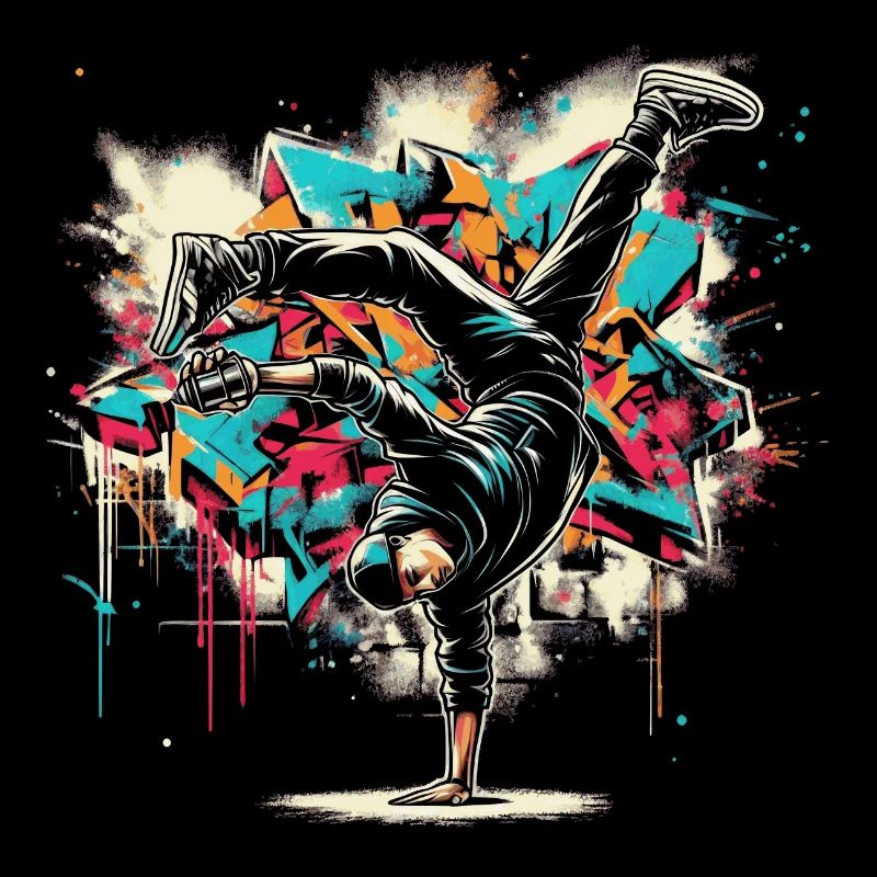 Breakdance Graffiti Sprayer
