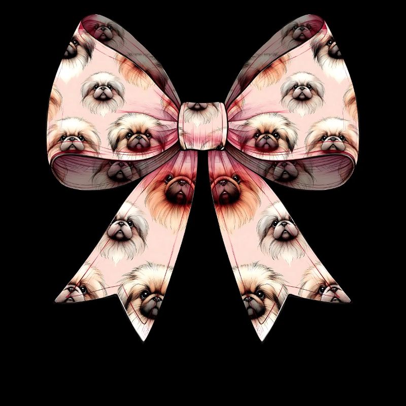Coquette Bow Pekingese Dog Mom Pattern