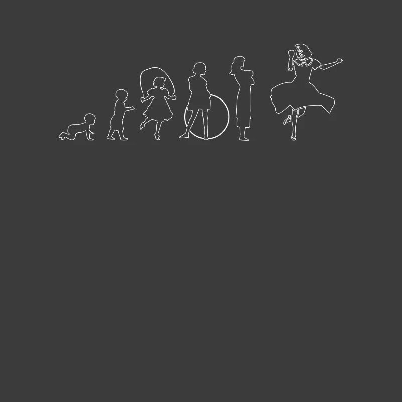 Evolution Tanzen Tänzerin Geschenk