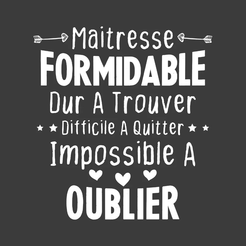 Maîtresse formidable cadeau Maîtresse d'école
