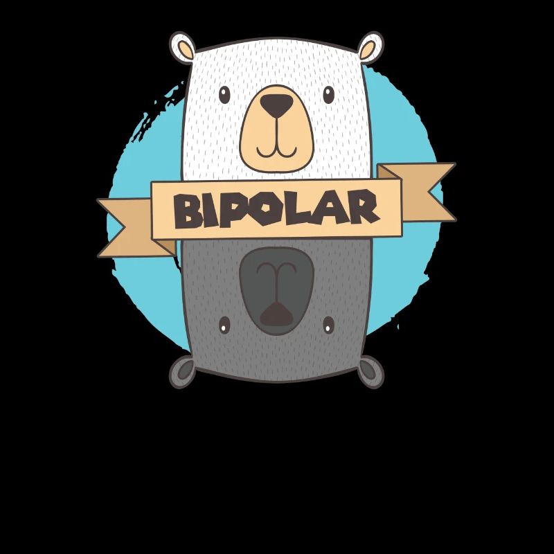 BiPolar Bear I Cute Mental Disorder design