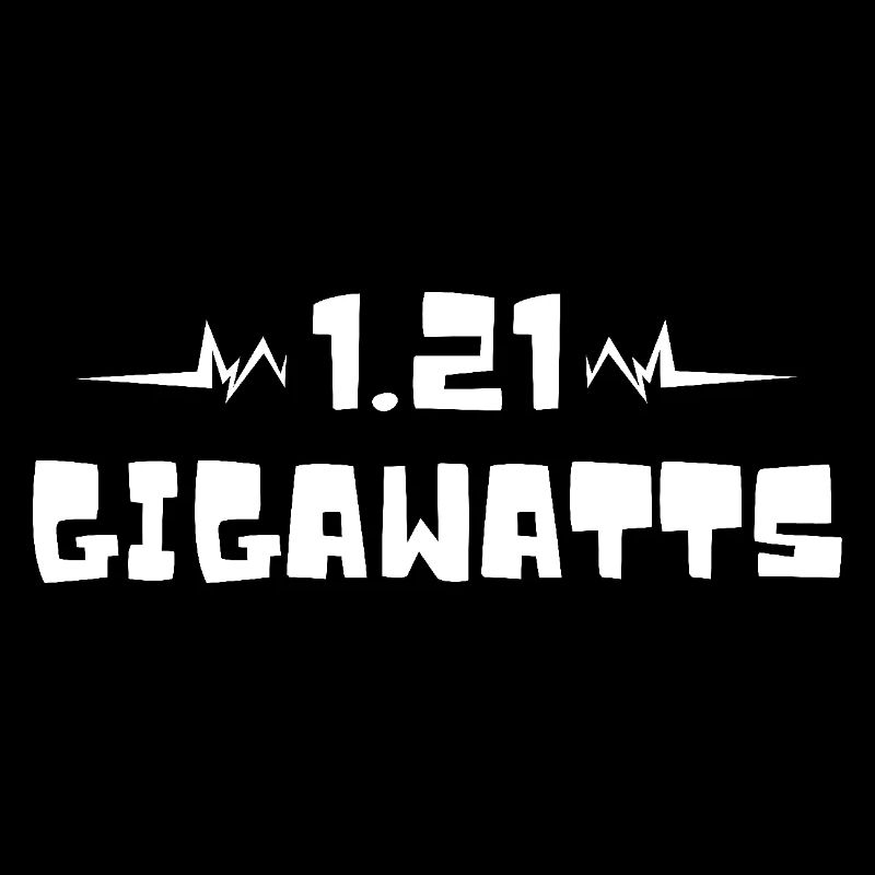 1.21 gigawatts. Back to the future. Time machine