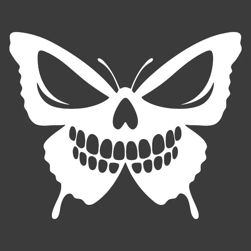 Conception complexe de crâne de papillon