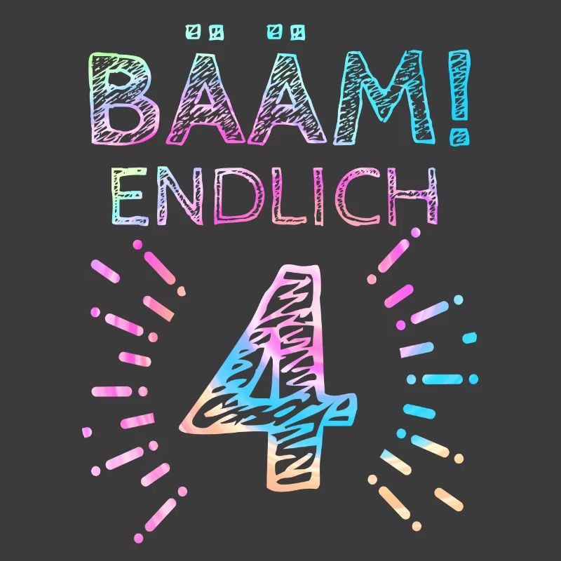 4. Geburtstag Geschenk 4 Jahre Mädchen Vier