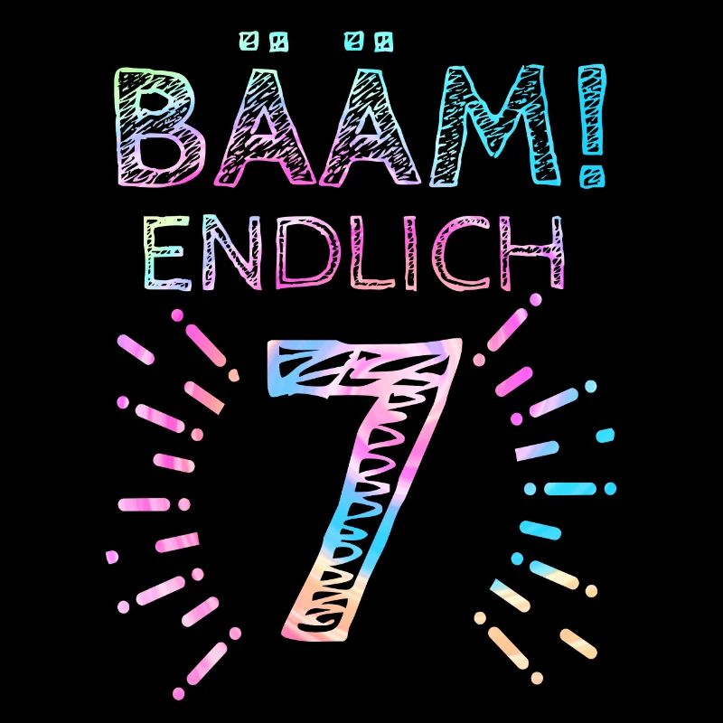 7. Geburtstag Geschenk 7 Jahre Mädchen Sieben