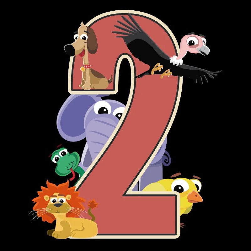 2. Geburtstag 2 Jahre Zwei Junge Mädchen Geschenk