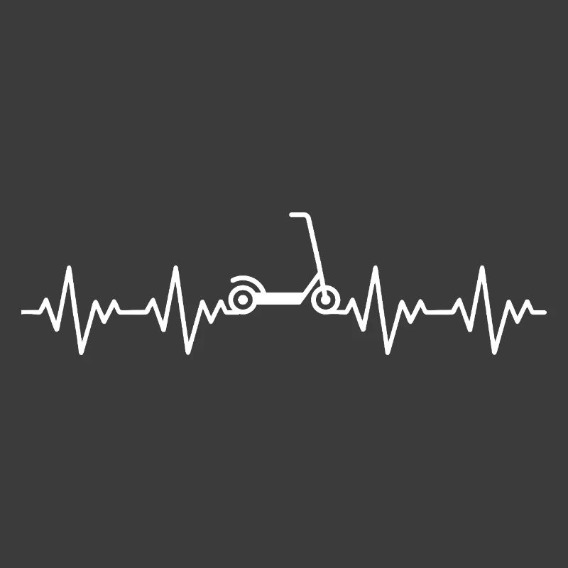 Tretroller Roller EKG Herzschlag Herzfrequenz