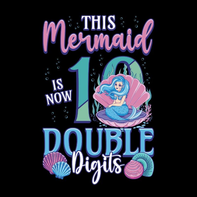 This mermaid is now 10, double digits