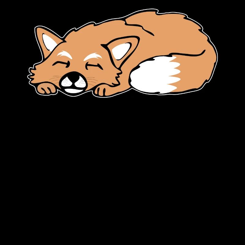 Cute Sleeping Fox Sleep Gift