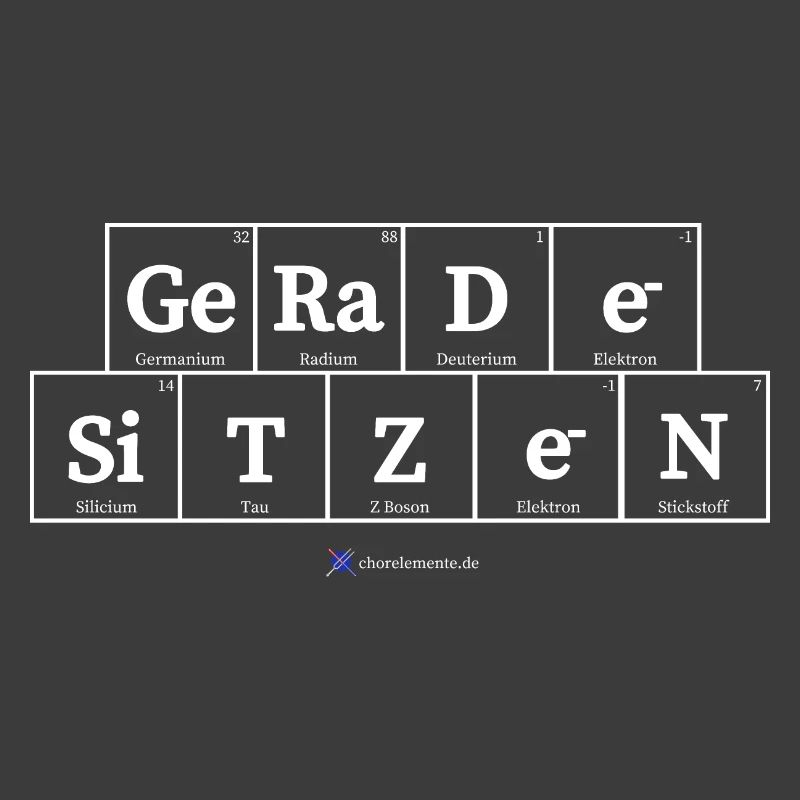 gerade sitzen (dunkle Stoffe)