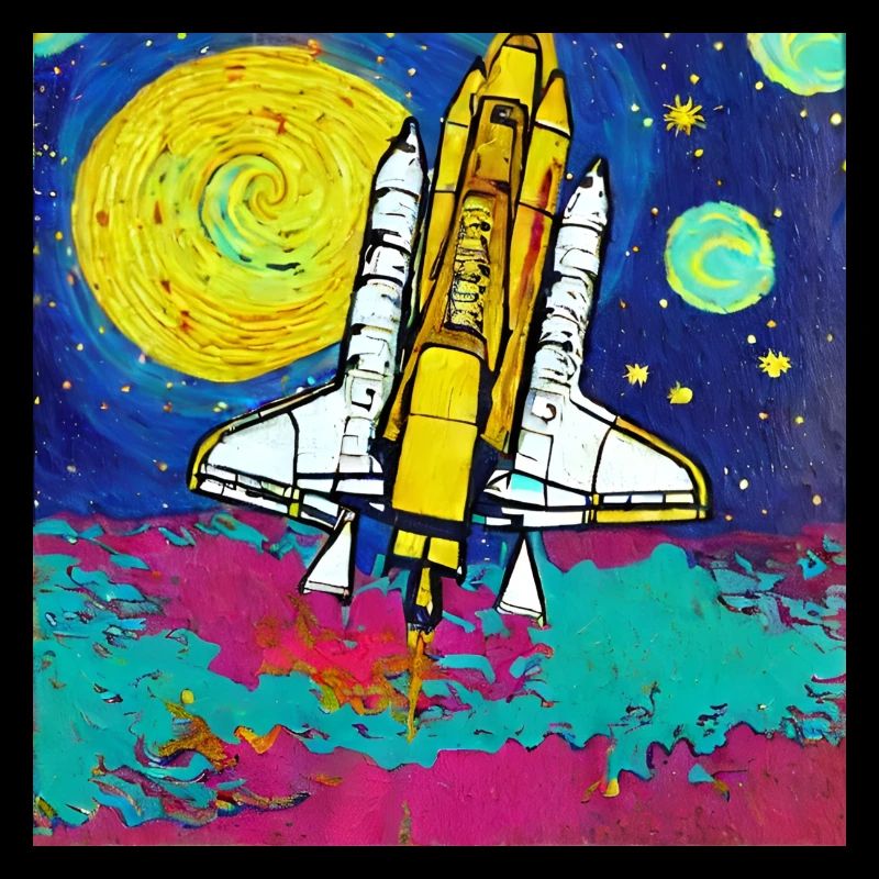 navette spatiale van gogh