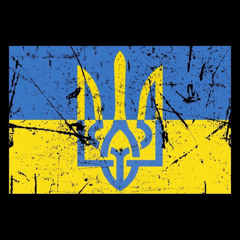 Drapeau Ukrainien Trident Ukraine