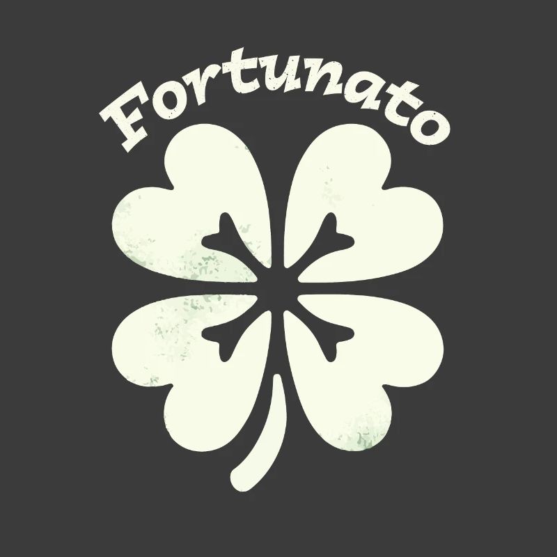 Fortunato Emblem Distressed Four-Leaf