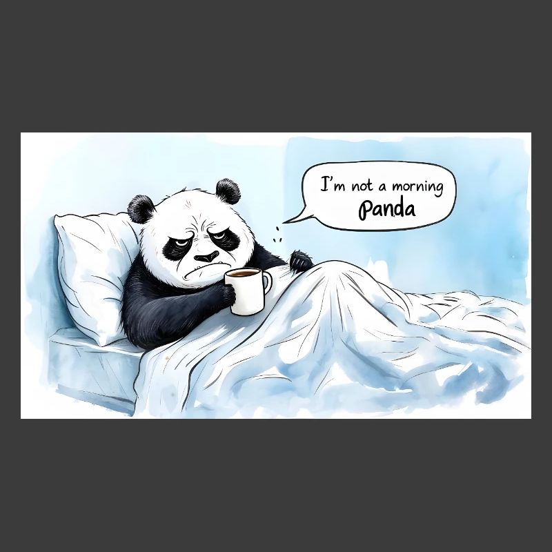 Morgendlicher Panda