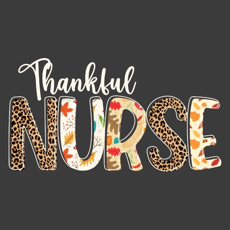 Fall Autumn Leopard - Thankful Nurse
