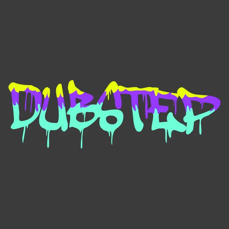 Dub Step Techno Music Party Drop Graffiti Text
