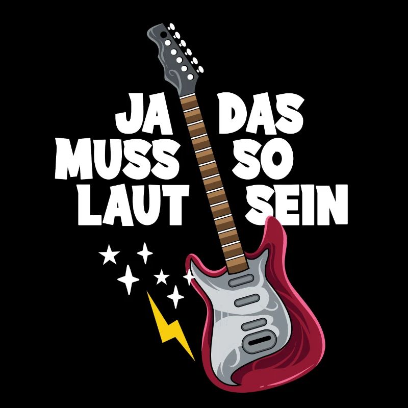 Gitarre Ja das muss so laut sein Gitarrist