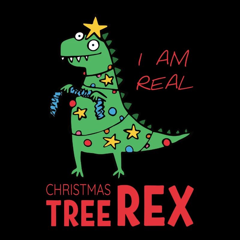 Christmas tree rex gift saying dinosaur