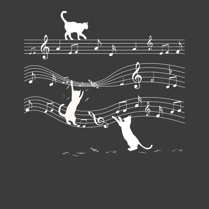 Notes musicales Chat léché