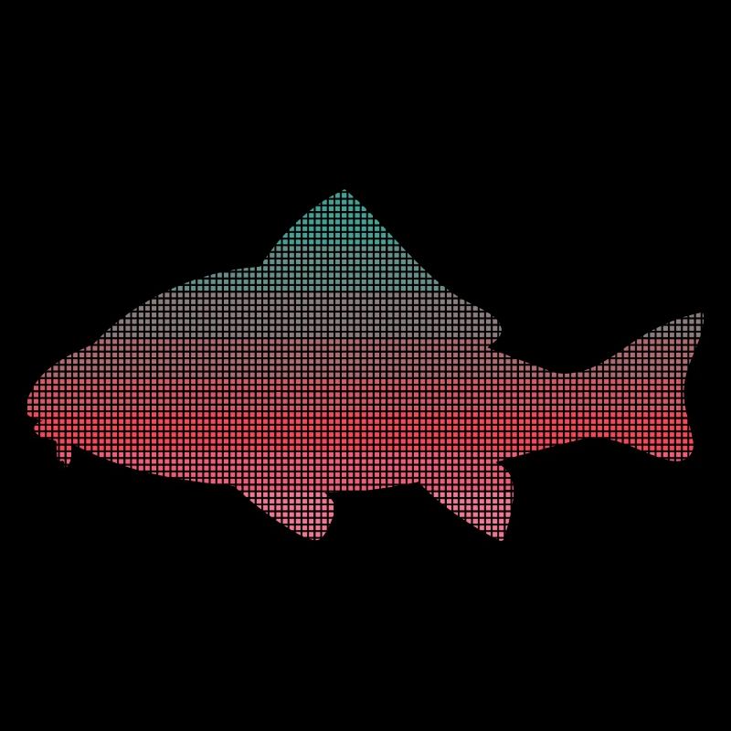 conception de pêche à la carpe pêcheur pixelisé