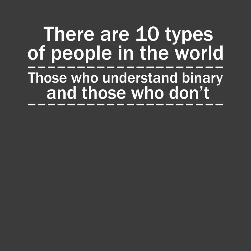 Programmer 10 types binary system