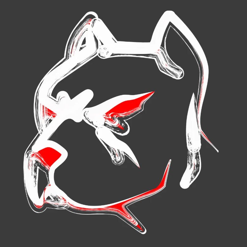 Design eines Pitbull Kopfes Gesicht