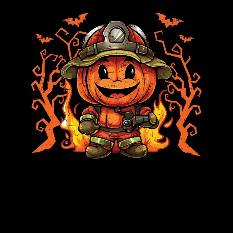 Feuerwehrmann Halloween Süßes oder Saures Feuerwehrmann