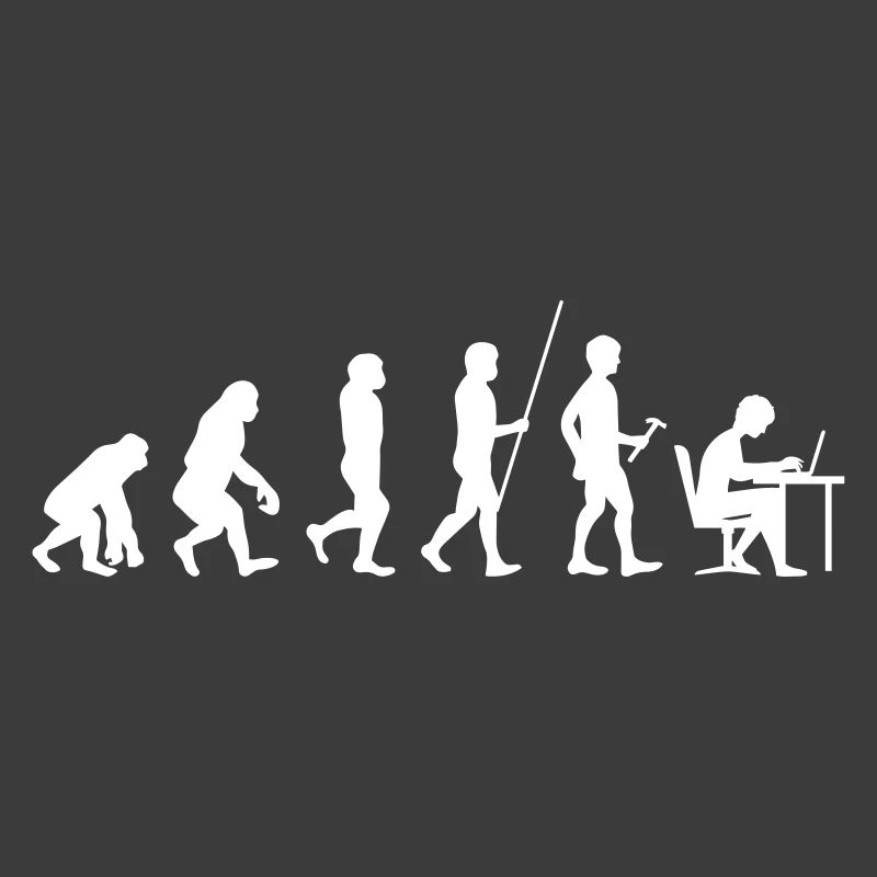 Evolution Programmierer Coder Entwickler Nerd Geek