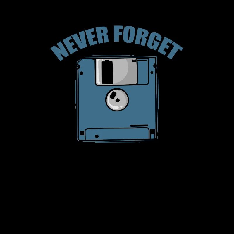 Never Forget Floppy Disk Retro Memory Module