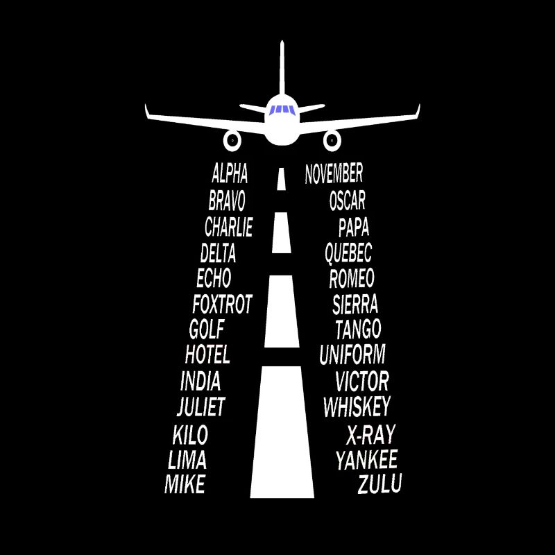 Pilotenalphabet Flugzeug