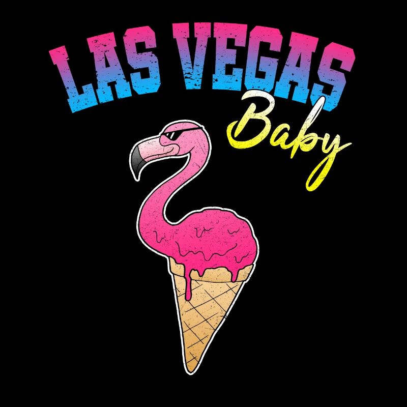 Las Vegas Flamingo Eis Eiscreme Nachtleben Lustig